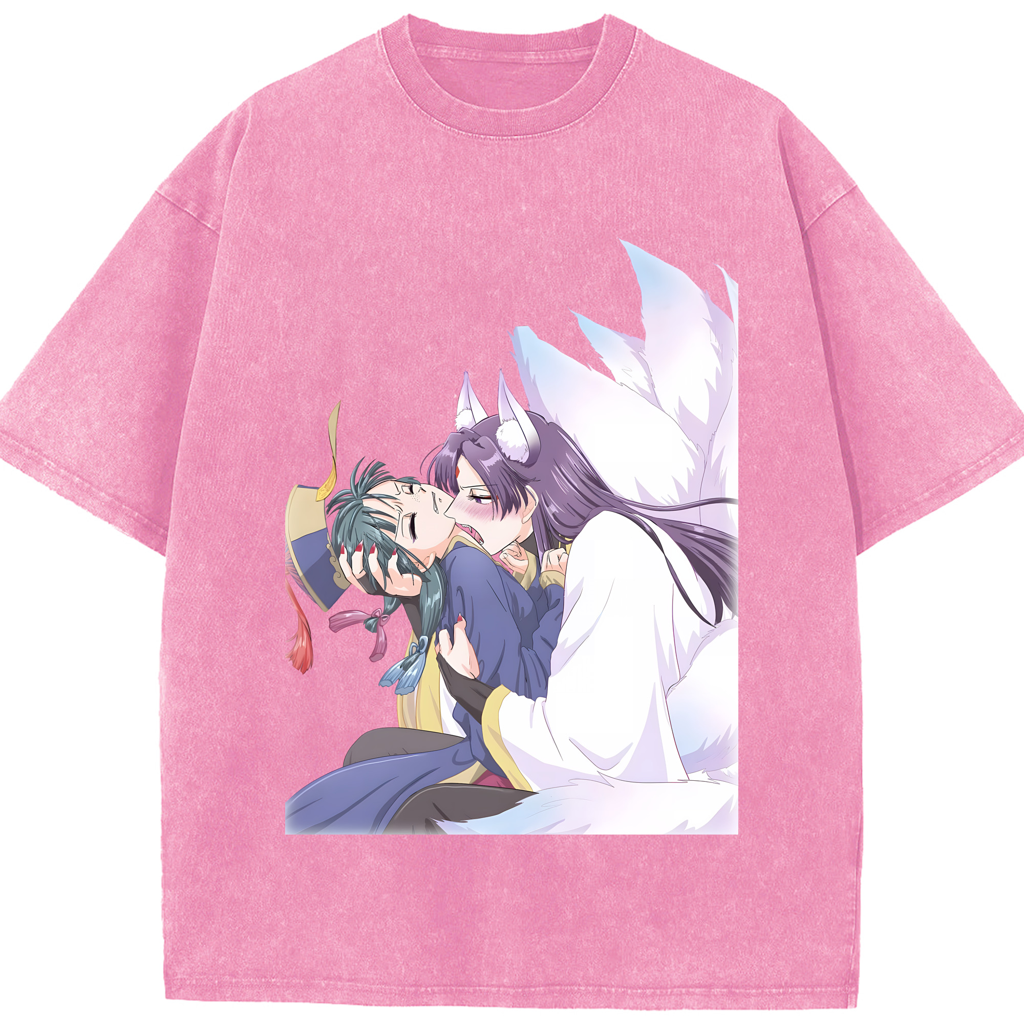 （画像用） 薬屋のひとりごと The Apothecary Diaries 綿100% ヴィンテージ風 半袖Tシャツ（フロントプリント）
